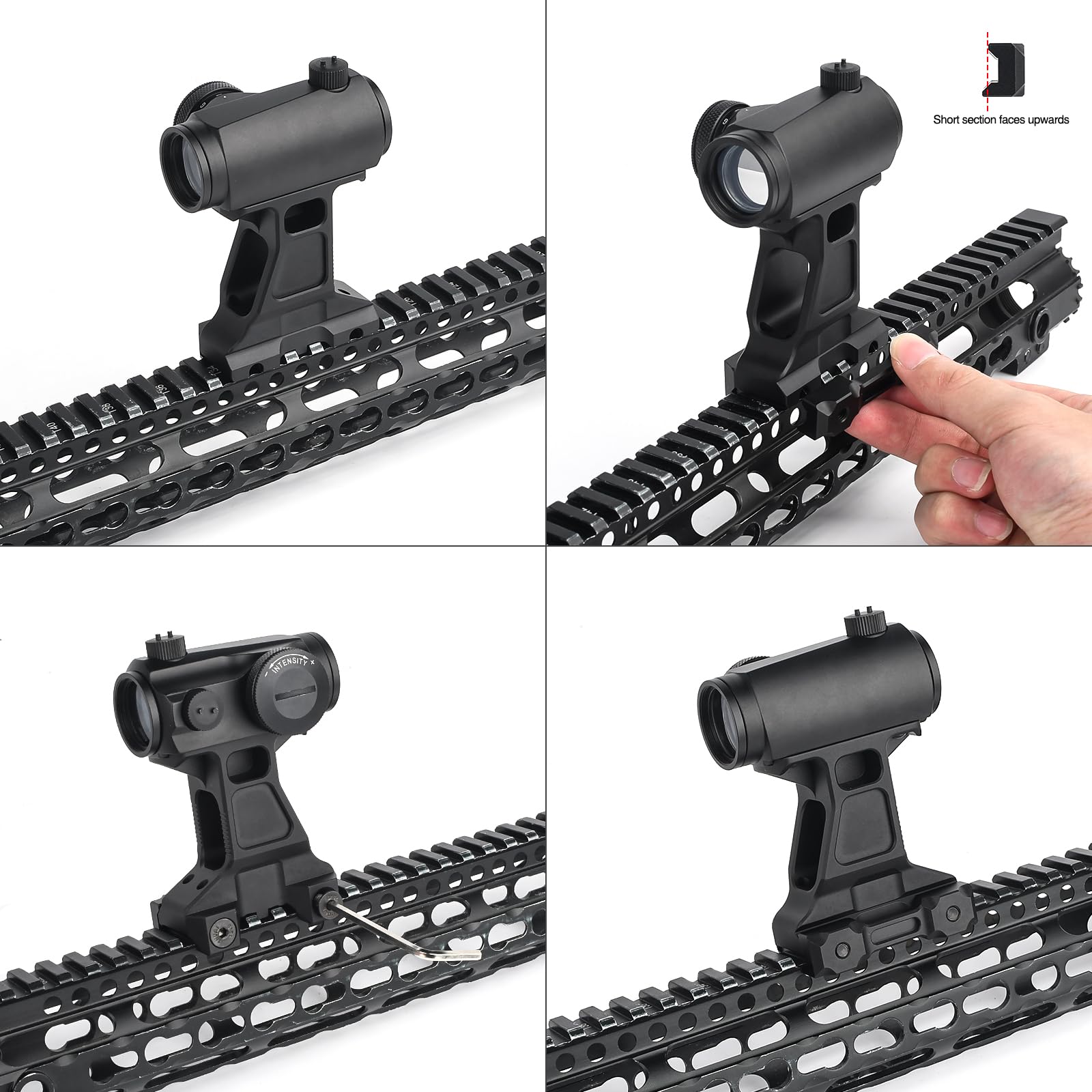 Amazon.co.jp: rdzzwxw タクティカルレッドドットライザーマウント